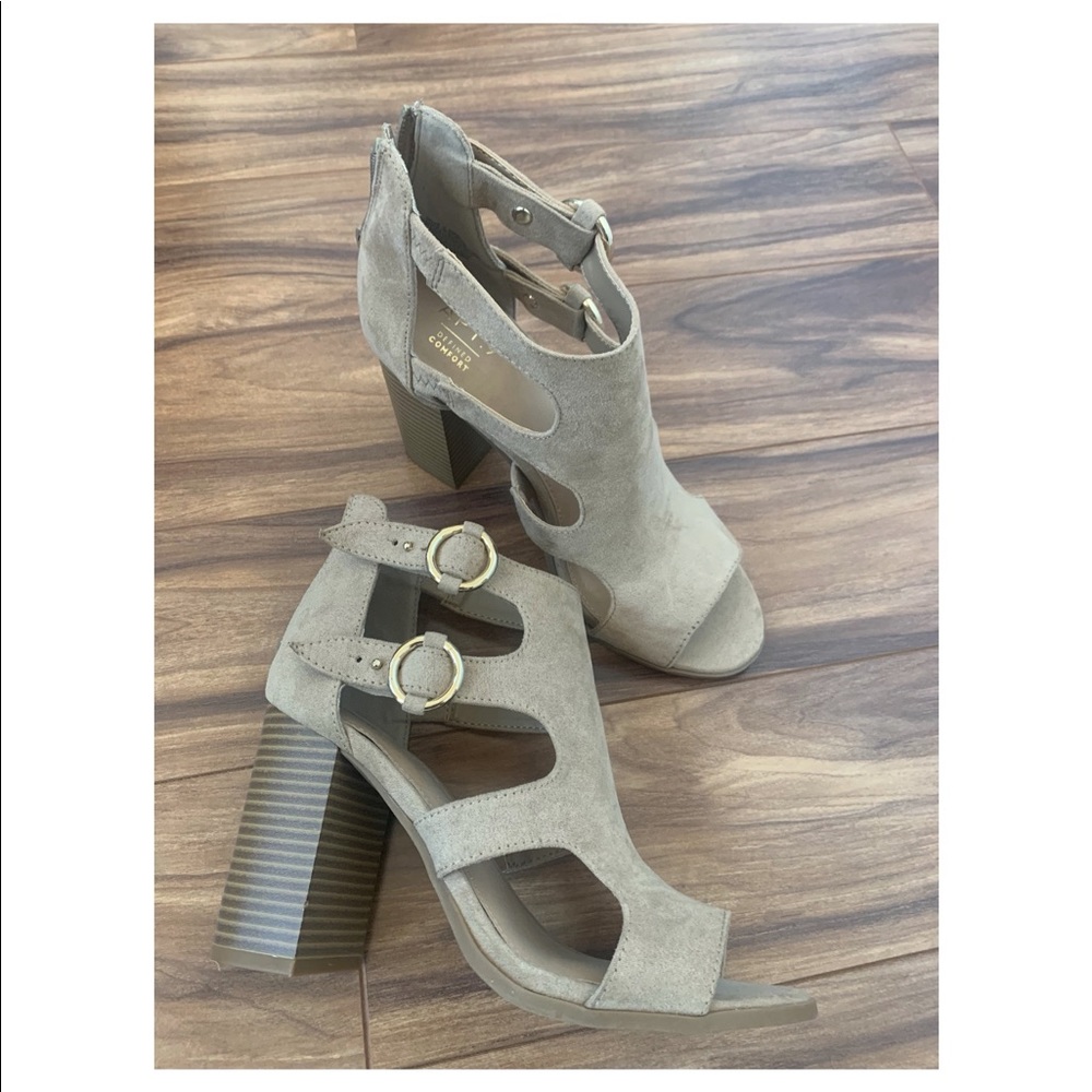 Peep Toe Heel Booties
